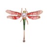 Crystal dragonfly with pearl - broochBrooches