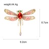 Grande libélula de cristal - broche