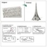 Torre Eiffel 3D - quebra-cabeça de metal - modelo de montagem