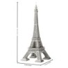 Torre Eiffel 3D - quebra-cabeça de metal - modelo de montagem