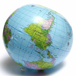 Globo mundial inflável - bola - 40cm
