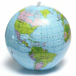 Globo mundial inflável - bola - 40cm
