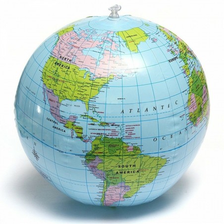 Globo mundial inflável - bola - 40cm