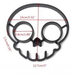 Modelador de ovo de silicone - formato de caveira