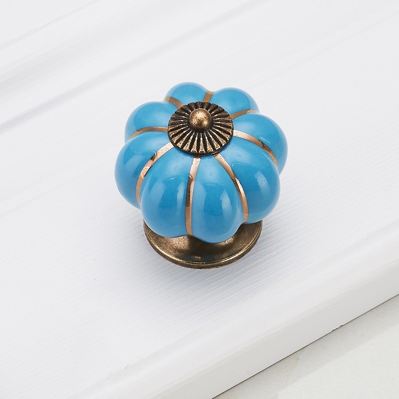 Vintage furniture knob - handle - pumpkin shapeFurniture