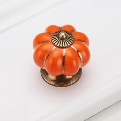 Vintage furniture knob - handle - pumpkin shapeFurniture