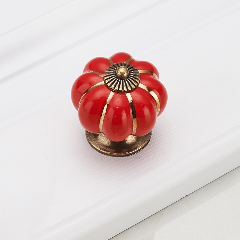 Vintage furniture knob - handle - pumpkin shapeFurniture