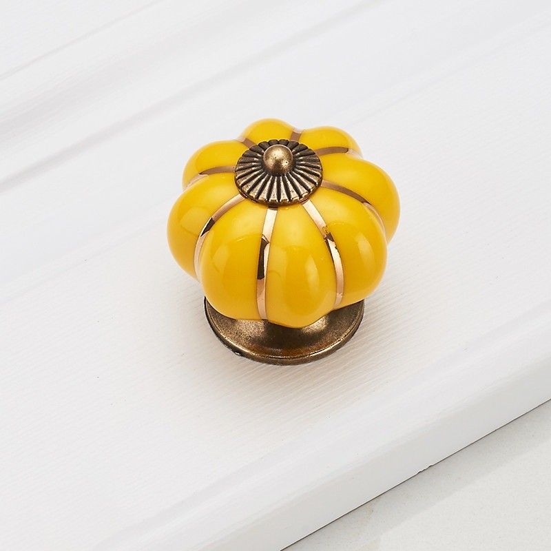 Vintage furniture knob - handle - pumpkin shapeFurniture