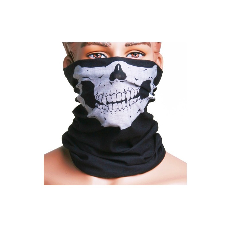Máscara facial multifuncional - lenço - padrão de caveira