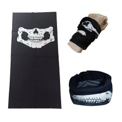 Máscara facial multifuncional - lenço - padrão de caveira