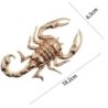 Escorpião de metal - emblema - adesivo de carro