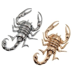 Escorpião de metal - emblema - adesivo de carro