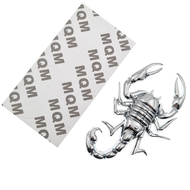 Escorpião de metal - emblema - adesivo de carro