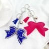 Crystal bow - metal keychainKeyrings