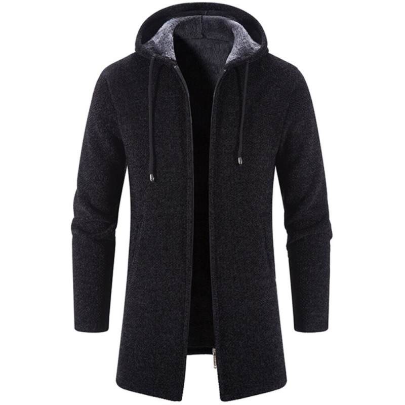 Pulôver elegante e quente - suéter com capuz longo Pulôver elegante e quente - suéter com capuz longo