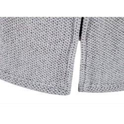 Pulôver elegante e quente - suéter com capuz longo