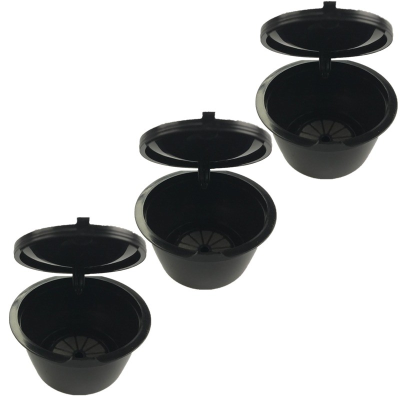 Cápsulas de café de plástico - recarregáveis - para Dolce Gusto - 3 unidades