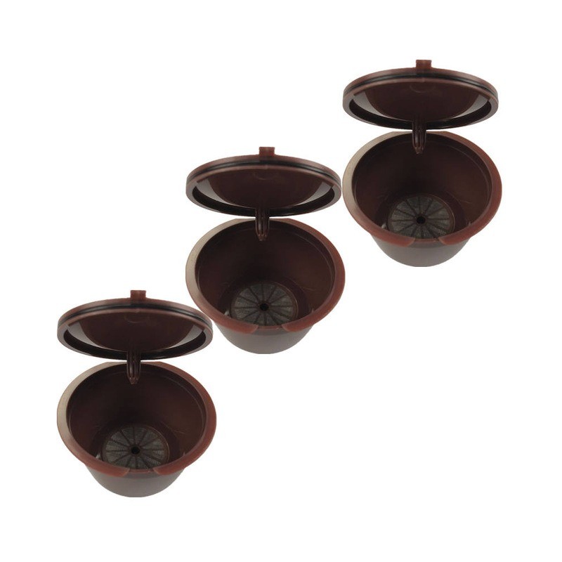 Cápsulas de café de plástico - recarregáveis - para Dolce Gusto - 3 unidades Cápsulas de café de plástico - recarregáveis - para Dolce Gusto - 3 unidades