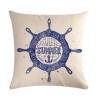 Fronha decorativa - bússola / âncora impressa - 45 * 45 cm