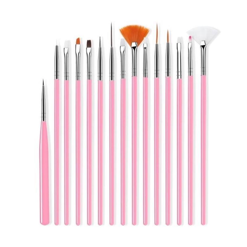 Nail art brushes - 15 piecesNail brushes