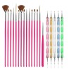 Conjunto de pincéis de nail art - com ferramentas pontilhadas