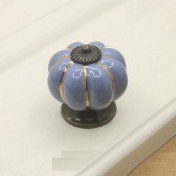 Ceramic furniture handle - pumpkin shaped knobsFurniture