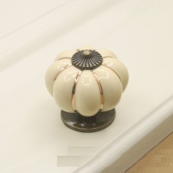 Ceramic furniture handle - pumpkin shaped knobsFurniture