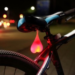 Lanterna traseira de bicicleta - LED - à prova d'água - em forma de coração