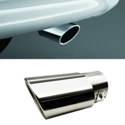 Tubo de escape de carro universal - silenciador - aço inoxidável