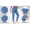 Calça clássica - cordões - bolsos com zíper - secagem rápida