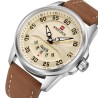 NAVIFORCE - relógio esportivo clássico - quartzo - pulseira de couro - à prova d'água