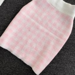 Knitted plaid set - skirt - vest - cardiganDresses