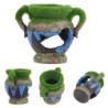 Vaso de resina com musgo - decoração de aquário