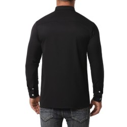 Asymmetrical long sleeve shirt - decorative golden embroideryT-shirts