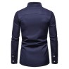 Asymmetrical long sleeve shirt - decorative golden embroideryT-shirts