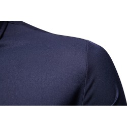 Asymmetrical long sleeve shirt - decorative golden embroideryT-shirts