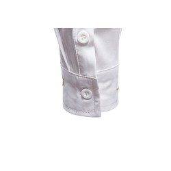 Asymmetrical long sleeve shirt - decorative golden embroideryT-shirts