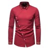 Asymmetrical long sleeve shirt - decorative golden embroideryT-shirts