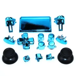 Replaceable chrome buttons - for Dualshock 4 PS4 Pro Slim Controller - setControllers