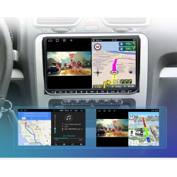 Auto rádio - 2 Din - 9 polegadas - Android 10 - 2GB - 32GB - Bluetooth - GPS - carplay - para Volkswagen Golf 5 6 Passat