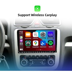 Auto-rádio - 2 Din - 9 polegadas - Android 10 - 8GB - 128GB - Bluetooth - GPS - carplay - para Volkswagen Golf 5 6 Passat