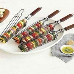 Cesto para grelhar churrasco - ferramenta para assar carne/legumes
