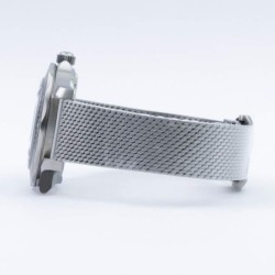PAGANI - relógio automático de aço inoxidável - pulseira de malha - à prova d'água - branco