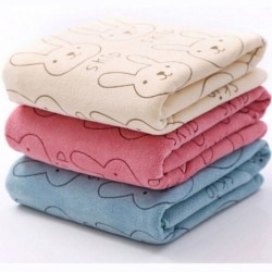 Toalha de banho macia para bebê - coelhos estampados
