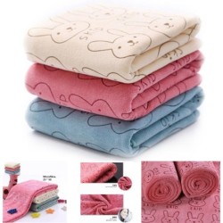Toalha de banho macia para bebê - coelhos estampados