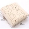 Soft baby bath towel - rabbits printedTextile