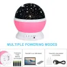 LED night lamp - starry sky projector - rotatable - 3WLights & lighting