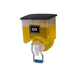 Oil / liquid / vinegar dispenser - transparent container with lid - wall mountedTools