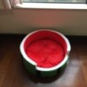 Cama macia para cachorro/gato - formato de melancia