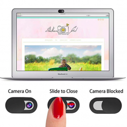 Capa deslizante para câmera de webcam para laptop / smartphone - ultrafina